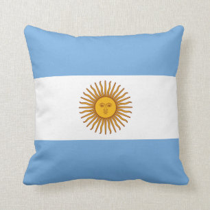 Almofada Travesseiro decorativo da bandeira de Argentina
