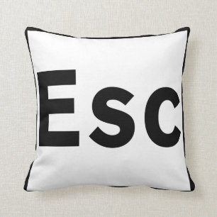 Almofada Travesseiro decorativo da chave de ESC