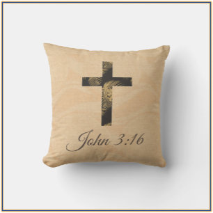 Almofada Travesseiro decorativo da Cruz Cristã Gospel