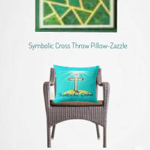 Travesseiro decorativo da Cruz Simbólica