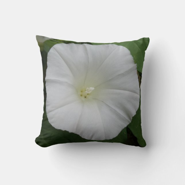 Almofada Travesseiro decorativo da flor branca (Frente)