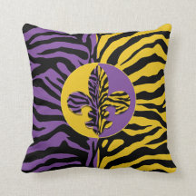 Travesseiro decorativo da flor de lis do tigre