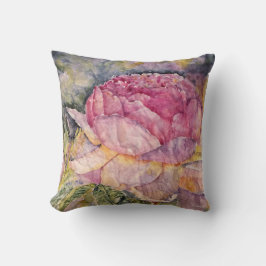 Almofada Travesseiro decorativo da flor do rosa do rosa da