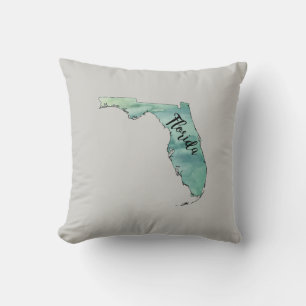 Almofada Travesseiro decorativo da Florida Painting Beach