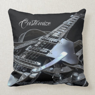 Almofada Travesseiro decorativo da guitarra elétrica de