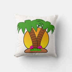 Almofada Travesseiro decorativo da Ilha Tropic