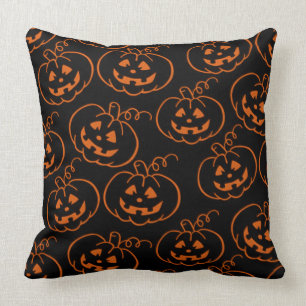 Almofada Travesseiro decorativo da Jack-O-Lanterna das