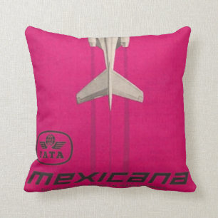 Almofada Travesseiro decorativo da linha aérea Vintage Mex