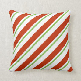 Almofada Travesseiro decorativo da listra da hortelã