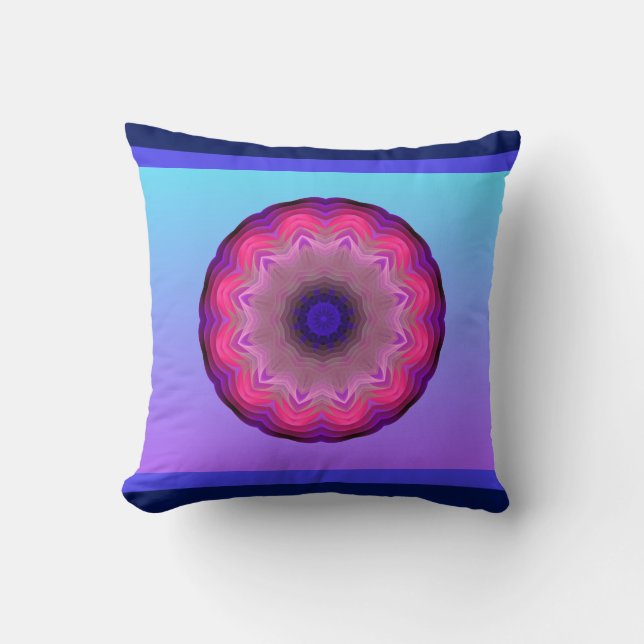 Almofada Travesseiro decorativo da mandala (Frente)