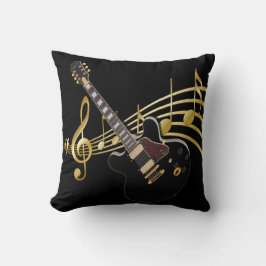 Almofada Travesseiro decorativo da música da guitarra