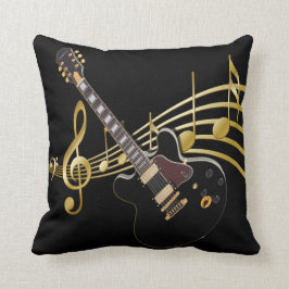 Almofada Travesseiro decorativo da música da guitarra