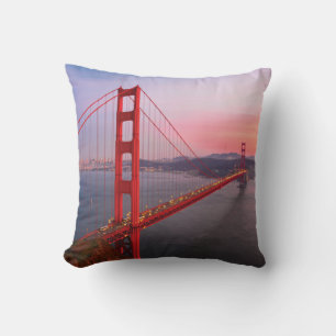 Almofada Travesseiro decorativo da ponte ouro