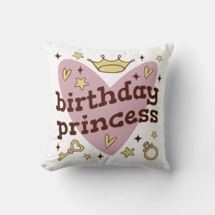 Almofada Travesseiro decorativo da princesa de aniversário