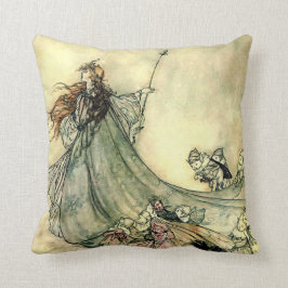 Almofada Travesseiro decorativo da Rainha Faery de 16" x 16