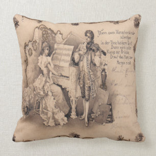 Almofada Travesseiro decorativo da sinfonia do vintage