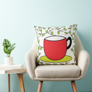Almofada Travesseiro decorativo da Taça de Tea