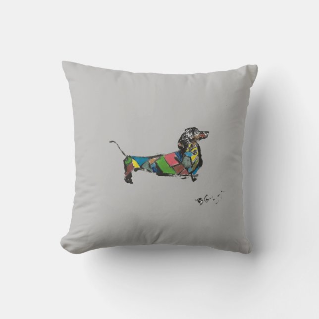 Almofada Travesseiro decorativo Dachshund (Frente)