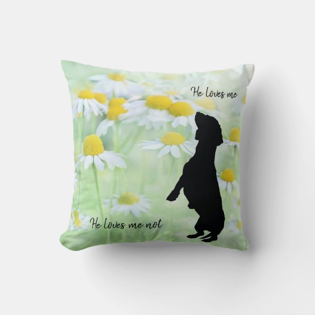 Almofada Travesseiro Decorativo Dachshund Daisy (Frente)