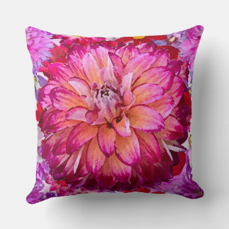 Almofada Travesseiro decorativo Dahlia Rosa solteiro