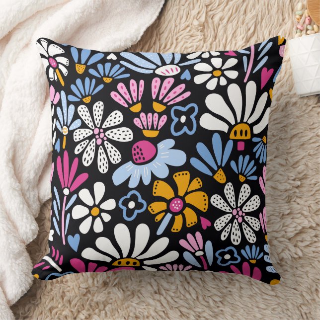 Almofada Travesseiro decorativo Daisy Dancing 20x20 (Cobertor)
