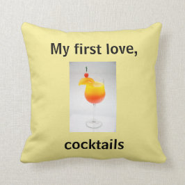 Almofada Travesseiro decorativo das bebidas misturadas