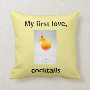 Almofada Travesseiro decorativo das bebidas misturadas