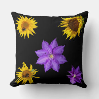 Almofada Travesseiro decorativo das Flores Cortadas Colorid