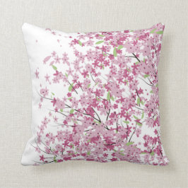 Almofada Travesseiro decorativo das flores de cerejeira