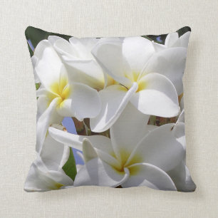 Almofada Travesseiro decorativo das Flores de Plumeria Gág