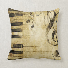 Almofada Travesseiro decorativo das notas musicais do