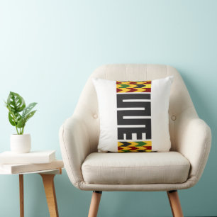 Almofada Travesseiro decorativo de Adinkra com destaque col