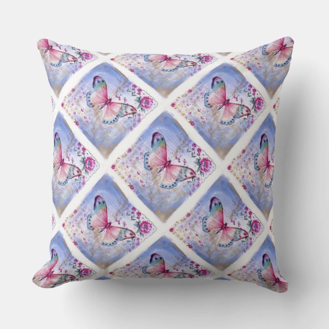 Almofada Travesseiro decorativo de algodão Grau A 20x20/Bor (Frente)