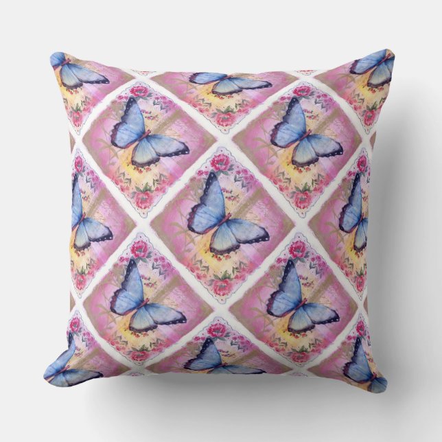 Almofada Travesseiro decorativo de algodão Grau A 20x20/Bor (Frente)