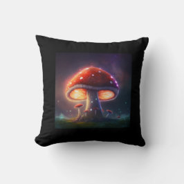 Almofada Travesseiro decorativo de Amanita Muscaria Cósmica