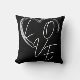 Almofada Travesseiro decorativo de Amor Negro