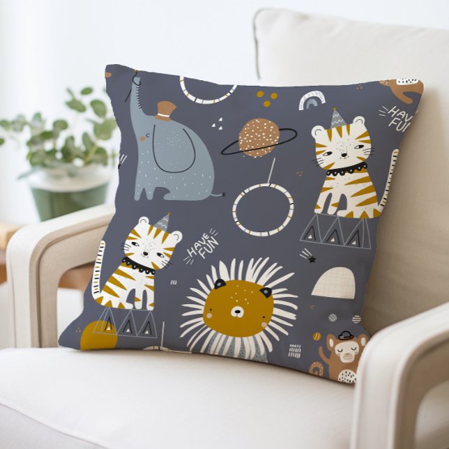 Almofada Travesseiro Decorativo De Animais Safari Cute, Ani (Criador carregado)