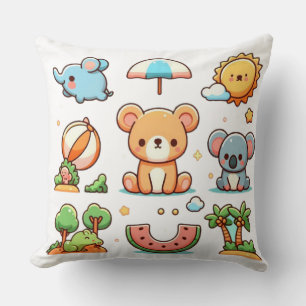Almofada Travesseiro Decorativo de Animal Fofo para Ambient