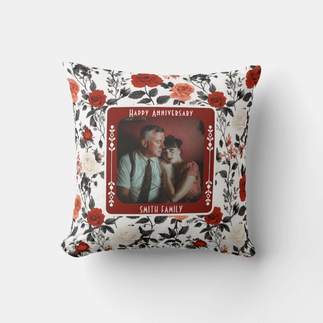 Almofada Travesseiro decorativo de aniversário de Ouro boni (Frente)