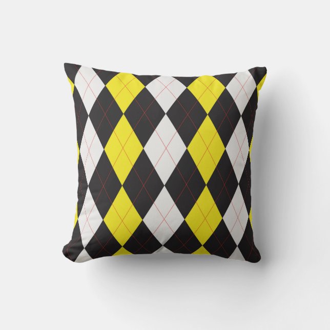 Almofada Travesseiro decorativo de Argyle Abba Zabbabuzz (Frente)
