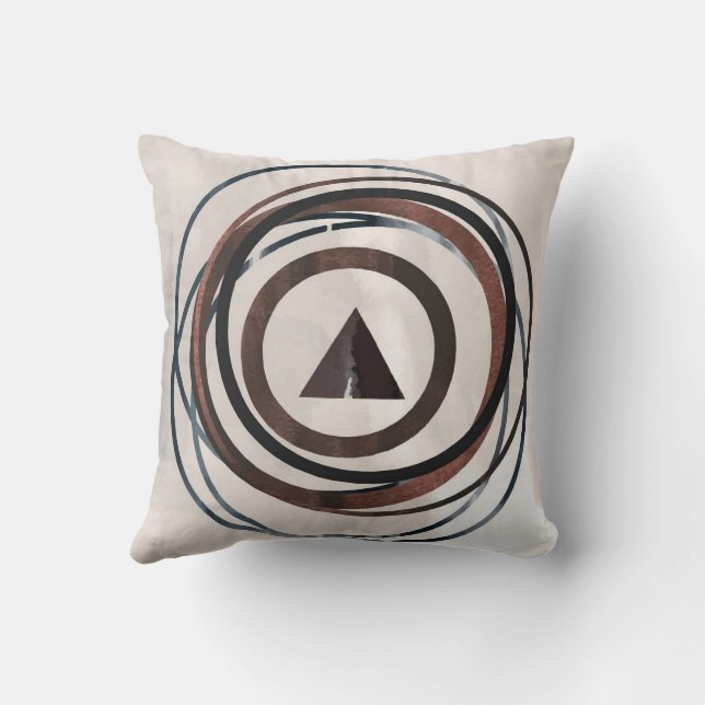 Almofada Travesseiro decorativo de arte Abstrato moderna (Verso)