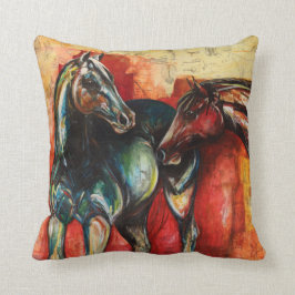 Almofada Travesseiro decorativo de Arte "Blue and Gus"