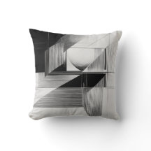 Travesseiro decorativo de arte de linha óptica bra