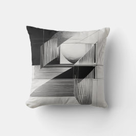 Almofada Travesseiro decorativo de arte de linha óptica bra