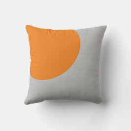 Almofada Travesseiro decorativo de Arte Laranja e Cinza
