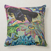 Travesseiro decorativo de arte personalizada