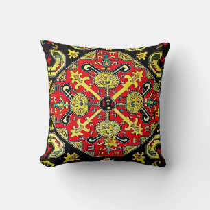 Almofada Travesseiro decorativo de Arte Popular Armênio