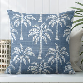 Almofada Travesseiro decorativo de Árvore de Palma Azul e B