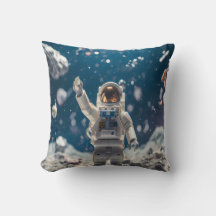 Travesseiro Decorativo de Astronauta Fora deste Mu