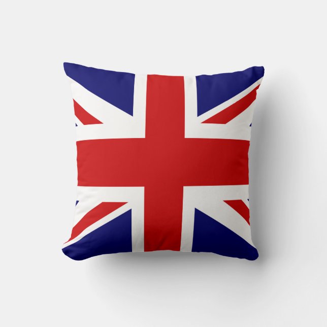 Almofada Travesseiro decorativo de bandeira britânica | Uni (Frente)
